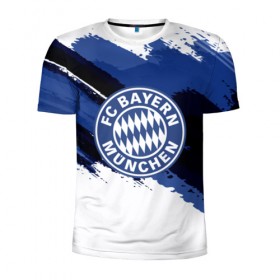 Мужская футболка 3D спортивная с принтом BAYERN MUNCHEN SPORT STYLE в городе Новоалтайск, 100% полиэстер с улучшенными характеристиками | приталенный силуэт, круглая горловина, широкие плечи, сужается к линии бедра | football | soccer | байерн