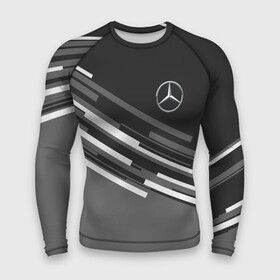 Мужской рашгард 3D с принтом MERCEDES BENZ SPORT в городе Новоалтайск,  |  | mercedes | марка | машины | мерседес
