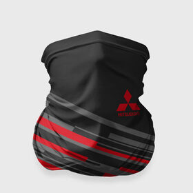 Бандана-труба 3D с принтом MITSUBISHI SPORT в городе Новоалтайск, 100% полиэстер, ткань с особыми свойствами — Activecool | плотность 150‒180 г/м2; хорошо тянется, но сохраняет форму |  машина | марка | митсубиси
