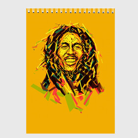 Скетчбук с принтом bob marley в городе Новоалтайск, 100% бумага
 | 48 листов, плотность листов — 100 г/м2, плотность картонной обложки — 250 г/м2. Листы скреплены сверху удобной пружинной спиралью | гитарист | марли | музыкант | неста | регги | роберт