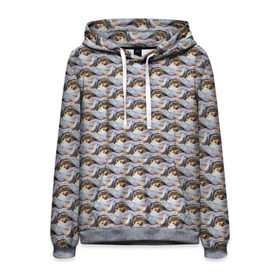 Мужская толстовка 3D с принтом Ежики в городе Новоалтайск, 100% полиэстер | двухслойный капюшон со шнурком для регулировки, мягкие манжеты на рукавах и по низу толстовки, спереди карман-кенгуру с мягким внутренним слоем. | Тематика изображения на принте: еж | ежик | колючий | паттерн