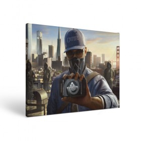 Холст прямоугольный с принтом Watch Dogs в городе Новоалтайск, 100% ПВХ |  | 3d | aiden | pearce | графика | девушки | игры | кепка | мужчины | пистолеты