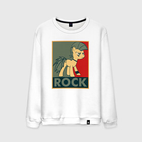 Мужской свитшот хлопок с принтом Rock в городе Новоалтайск, 100% хлопок |  | my little pony | rock | дружба | мой маленький пони | рок