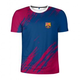 Мужская футболка 3D спортивная с принтом FC Barca 2018 Original в городе Новоалтайск, 100% полиэстер с улучшенными характеристиками | приталенный силуэт, круглая горловина, широкие плечи, сужается к линии бедра | fc | fc barcelona | fcb | fly emirates | ronaldo | абстракция | барселона | геометрия | зож | клуб | линии | месси | модные | мяч | реал мадрид | спорт | спортивные | тренды | футбол | футбольный клуб | эмблема
