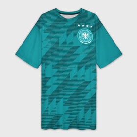 Платье-футболка 3D с принтом Germany away WC 2018 в городе Новоалтайск,  |  | cup | fifa | world | германия | мира | фифа | чемпионат | чемпионы