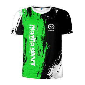 Мужская футболка 3D спортивная с принтом MAZDA SPORT в городе Новоалтайск, 100% полиэстер с улучшенными характеристиками | приталенный силуэт, круглая горловина, широкие плечи, сужается к линии бедра | 