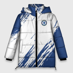 Женская зимняя куртка 3D с принтом CHELSEA UNIFORM ФОРМА ЧЕЛСИ в городе Новоалтайск, верх — 100% полиэстер; подкладка — 100% полиэстер; утеплитель — 100% полиэстер | длина ниже бедра, силуэт Оверсайз. Есть воротник-стойка, отстегивающийся капюшон и ветрозащитная планка. 

Боковые карманы с листочкой на кнопках и внутренний карман на молнии | chelsea | fc | football | football club | sport | спорт | спортивные | униформа | фирменные цвета | фк | футбол | футбольный клуб | челси