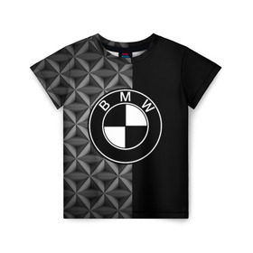 Детская футболка 3D с принтом BMW motorsport в городе Новоалтайск, 100% гипоаллергенный полиэфир | прямой крой, круглый вырез горловины, длина до линии бедер, чуть спущенное плечо, ткань немного тянется | Тематика изображения на принте: auto | automobile | bmw | car | автомобиль | бмв