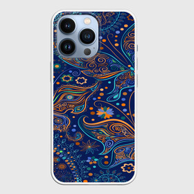 Чехол для iPhone 13 Pro с принтом Необычные узоры в городе Новоалтайск,  |  | Тематика изображения на принте: cucumber | flower | gherkin | ornament | pattern | гжель | орнамент | текстура | турецкий огурец | узоры | цветок | цветочный | этнический узор