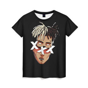 Женская футболка 3D с принтом XXXtentacion в городе Новоалтайск, 100% полиэфир ( синтетическое хлопкоподобное полотно) | прямой крой, круглый вырез горловины, длина до линии бедер | anime | at  me | freex | look | revenge | tentacion | xxx | xxxtentacion | аниме | джасей | дуэйн | икс | нарисованный | онфрой | рисунок | тейте | тент | тентаньсьен | тентасьён | тентасьон | тентейшен | тентейшн | триисковый