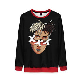 Женский свитшот 3D с принтом XXXtentacion в городе Новоалтайск, 100% полиэстер с мягким внутренним слоем | круглый вырез горловины, мягкая резинка на манжетах и поясе, свободная посадка по фигуре | anime | at  me | freex | look | revenge | tentacion | xxx | xxxtentacion | аниме | джасей | дуэйн | икс | нарисованный | онфрой | рисунок | тейте | тент | тентаньсьен | тентасьён | тентасьон | тентейшен | тентейшн | триисковый