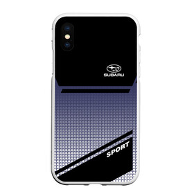 Чехол для iPhone XS Max матовый с принтом SUBARU SPORT в городе Новоалтайск, Силикон | Область печати: задняя сторона чехла, без боковых панелей | subaru | марка | машины | субару