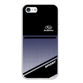 Чехол для iPhone 5/5S матовый с принтом SUBARU SPORT в городе Новоалтайск, Силикон | Область печати: задняя сторона чехла, без боковых панелей | subaru | марка | машины | субару
