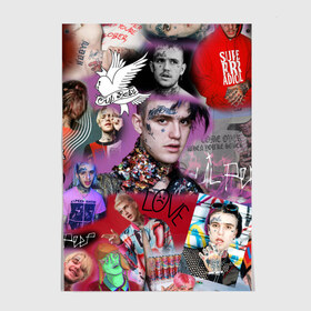 Постер с принтом Lil peep в городе Новоалтайск, 100% бумага
 | бумага, плотность 150 мг. Матовая, но за счет высокого коэффициента гладкости имеет небольшой блеск и дает на свету блики, но в отличии от глянцевой бумаги не покрыта лаком | ahr | come | crybaby | gustav | leelpeep | lil peep | over | sober | ахр | гелик | густав | лил | лилпип | пип | реп | рок | рэп | хип хоп | эмо