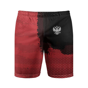 Мужские шорты 3D спортивные с принтом Russia Sport collection в городе Новоалтайск,  |  | abstraction | grunge | russia | sport | абстракция | герб | краска | русский | символика рф | спорт | спортивный | триколор | униформа | форма | я русский