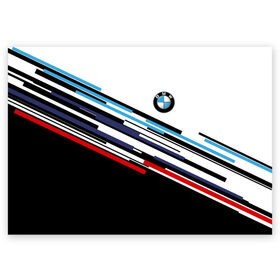 Поздравительная открытка с принтом BMW BRAND COLOR в городе Новоалтайск, 100% бумага | плотность бумаги 280 г/м2, матовая, на обратной стороне линовка и место для марки
 | Тематика изображения на принте: bmw | bmw motorsport | bmw performance | carbon | m | motorsport | performance | sport | бмв | карбон | моторспорт | спорт