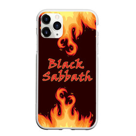 Чехол для iPhone 11 Pro матовый с принтом Black Sabbath в городе Новоалтайск, Силикон |  | rock | группы | дым | металл | музыка | огонь | пламя | рок | рокер | тяжелый