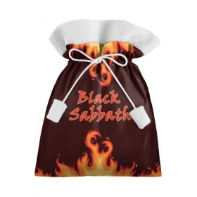 Подарочный 3D мешок с принтом Black Sabbath в городе Новоалтайск, 100% полиэстер | Размер: 29*39 см | Тематика изображения на принте: rock | группы | дым | металл | музыка | огонь | пламя | рок | рокер | тяжелый