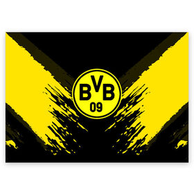 Поздравительная открытка с принтом BORUSSIA SPORT в городе Новоалтайск, 100% бумага | плотность бумаги 280 г/м2, матовая, на обратной стороне линовка и место для марки
 | football | soccer | боруссия