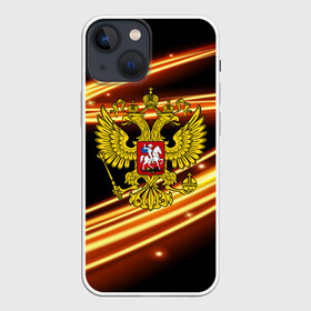 Чехол для iPhone 13 mini с принтом Russia collection в городе Новоалтайск,  |  | abstraction | grunge | russia | sport | абстракция | герб | краска | русский | символика рф | спорт | спортивный | триколор | униформа | форма | я русский