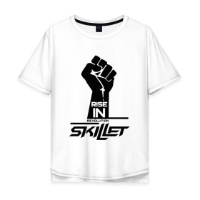 Мужская футболка хлопок Oversize с принтом Rise in revolution Skillet в городе Новоалтайск, 100% хлопок | свободный крой, круглый ворот, “спинка” длиннее передней части | skilet | skillet | альтернативный | гранж | группа | джен леджер | джон купер | индастриал | кори купер | метал | ню | пост | рок | сет моррисон | симфоник | скилет | хард | христианский