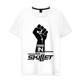 Мужская футболка хлопок с принтом Rise in revolution Skillet в городе Новоалтайск, 100% хлопок | прямой крой, круглый вырез горловины, длина до линии бедер, слегка спущенное плечо. | skilet | skillet | альтернативный | гранж | группа | джен леджер | джон купер | индастриал | кори купер | метал | ню | пост | рок | сет моррисон | симфоник | скилет | хард | христианский