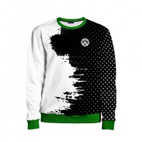 Детский свитшот 3D с принтом Borussia uniform black 2018 в городе Новоалтайск, 100% полиэстер | свободная посадка, прямой крой, мягкая тканевая резинка на рукавах и понизу свитшота | Тематика изображения на принте: football | soccer | боруссия