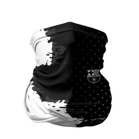Бандана-труба 3D с принтом Barcelona uniform black 2018 в городе Новоалтайск, 100% полиэстер, ткань с особыми свойствами — Activecool | плотность 150‒180 г/м2; хорошо тянется, но сохраняет форму | football | soccer | барселона