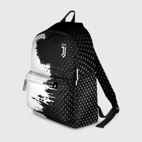 Рюкзак 3D с принтом Juventus uniform black 2018 в городе Новоалтайск, 100% полиэстер | лямки с регулируемой длиной, сверху петелька, чтобы рюкзак можно было повесить на вешалку. Основное отделение закрывается на молнию, как и внешний карман. Внутри два дополнительных кармана, один из которых закрывается на молнию. По бокам два дополнительных кармашка | football | soccer | ювентус