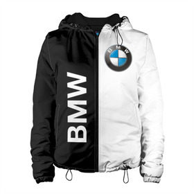 Женская куртка 3D с принтом BMW в городе Новоалтайск, ткань верха — 100% полиэстер, подклад — флис | прямой крой, подол и капюшон оформлены резинкой с фиксаторами, два кармана без застежек по бокам, один большой потайной карман на груди. Карман на груди застегивается на липучку | ag | bayerische | beba | bimmer | bmw | freude am fahren | motoren | werke | автомобиль | баварские моторные заводы | беха | бимер | биммер | бмв | бмвшка | бумер | бэха | машина | немецкий | тачка