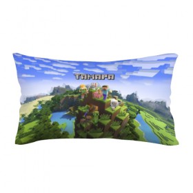 Подушка 3D антистресс с принтом Тамара - Minecraft в городе Новоалтайск, наволочка — 100% полиэстер, наполнитель — вспененный полистирол | состоит из подушки и наволочки на молнии | 