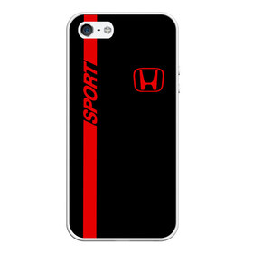 Чехол для iPhone 5/5S матовый с принтом HONDA SPORT в городе Новоалтайск, Силикон | Область печати: задняя сторона чехла, без боковых панелей | honda | марка | машины | хонда