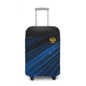 Чехол для чемодана 3D с принтом Russia Sport 2018 uniform в городе Новоалтайск, 86% полиэфир, 14% спандекс | двустороннее нанесение принта, прорези для ручек и колес | abstraction | grunge | russia | sport | абстракция | герб | краска | русский | символика рф | спорт | спортивный | триколор | униформа | форма | я русский