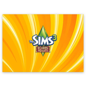 Поздравительная открытка с принтом The Sims в городе Новоалтайск, 100% бумага | плотность бумаги 280 г/м2, матовая, на обратной стороне линовка и место для марки
 | игра | онлайн | симс | симулятор