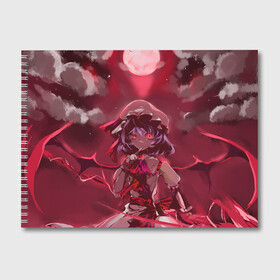 Альбом для рисования с принтом Red Touhou в городе Новоалтайск, 100% бумага
 | матовая бумага, плотность 200 мг. | anime | touhou | аниме | сон в летний день | сон летним днём