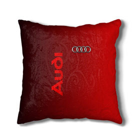 Подушка 3D с принтом Audi в городе Новоалтайск, наволочка – 100% полиэстер, наполнитель – холлофайбер (легкий наполнитель, не вызывает аллергию). | состоит из подушки и наволочки. Наволочка на молнии, легко снимается для стирки | audi | автомобиль | ауди | кольца | лого
