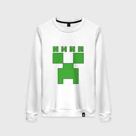 Женский свитшот хлопок с принтом Ника - Minecraft в городе Новоалтайск, 100% хлопок | прямой крой, круглый вырез, на манжетах и по низу широкая трикотажная резинка  | minecraft | вера | вероника | добывать | игра | игрушка | имя | компьютерная | кубики | майкрафт | майн крафт | майнкрафт | ника | никуля | никуся | пиксели | пиксель | ремесло | с именем | шахта