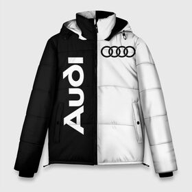 Мужская зимняя куртка 3D с принтом Audi в городе Новоалтайск, верх — 100% полиэстер; подкладка — 100% полиэстер; утеплитель — 100% полиэстер | длина ниже бедра, свободный силуэт Оверсайз. Есть воротник-стойка, отстегивающийся капюшон и ветрозащитная планка. 

Боковые карманы с листочкой на кнопках и внутренний карман на молнии. | Тематика изображения на принте: ауди | кольца | лого