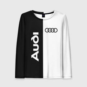 Женский лонгслив 3D с принтом Audi в городе Новоалтайск, 100% полиэстер | длинные рукава, круглый вырез горловины, полуприлегающий силуэт | ауди | кольца | лого