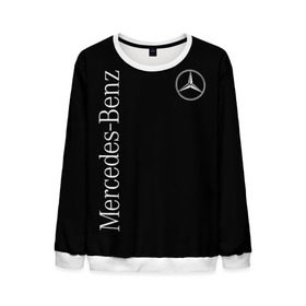 Мужской свитшот 3D с принтом Mercedes-Benz в городе Новоалтайск, 100% полиэстер с мягким внутренним слоем | круглый вырез горловины, мягкая резинка на манжетах и поясе, свободная посадка по фигуре | Тематика изображения на принте: benz | mercedes | mercedes benz | бенц | мерс | мерседес