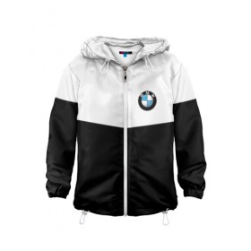 Детская ветровка 3D с принтом BMW SPORT в городе Новоалтайск, 100% полиэстер | подол и капюшон оформлены резинкой с фиксаторами, по бокам два кармана без застежек, один потайной карман на груди | бмв | марка | машины