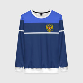 Женский свитшот 3D с принтом Герб России в городе Новоалтайск, 100% полиэстер с мягким внутренним слоем | круглый вырез горловины, мягкая резинка на манжетах и поясе, свободная посадка по фигуре | russia | герб | орел | патриот | российский | россия | символика | текстура | я русский