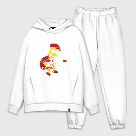 Мужской костюм хлопок OVERSIZE с принтом Bart AC DC в городе Новоалтайск,  |  | acdc | music | rock | simpsons | барт | гитара | группа | исидиси | музыка | рок
