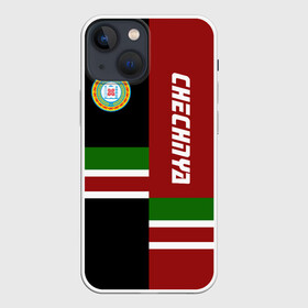 Чехол для iPhone 13 mini с принтом CHECHNYA (Чечня) в городе Новоалтайск,  |  | chechnya | грозный | кавказ | кавказец | кадыров | республика | северный | флаг | чех | чечен | чеченец | чеченка | чеченская | чечня