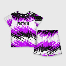 Детский костюм с шортами 3D с принтом Fortnite в городе Новоалтайск,  |  | Тематика изображения на принте: battle | fortnite | game | royale | survival | битва | зомби | игра | королевская | краска | краски