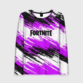 Женский лонгслив 3D с принтом Fortnite в городе Новоалтайск, 100% полиэстер | длинные рукава, круглый вырез горловины, полуприлегающий силуэт | battle | fortnite | game | royale | survival | битва | зомби | игра | королевская | краска | краски