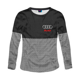 Женский лонгслив 3D с принтом AUDI SPORT в городе Новоалтайск, 100% полиэстер | длинные рукава, круглый вырез горловины, полуприлегающий силуэт | auto | авто | ауди