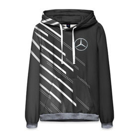 Мужская толстовка 3D с принтом MERCEDES BENZ SPORT в городе Новоалтайск, 100% полиэстер | двухслойный капюшон со шнурком для регулировки, мягкие манжеты на рукавах и по низу толстовки, спереди карман-кенгуру с мягким внутренним слоем. | amg | auto | mercedes | sport | авто | автомобиль | автомобильные | амг | бренд | марка | машины | мерседес | спорт