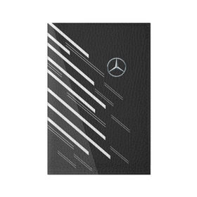 Обложка для паспорта матовая кожа с принтом MERCEDES BENZ SPORT в городе Новоалтайск, натуральная матовая кожа | размер 19,3 х 13,7 см; прозрачные пластиковые крепления | amg | auto | mercedes | sport | авто | автомобиль | автомобильные | амг | бренд | марка | машины | мерседес | спорт