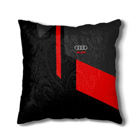 Подушка 3D с принтом AUDI SPORT в городе Новоалтайск, наволочка – 100% полиэстер, наполнитель – холлофайбер (легкий наполнитель, не вызывает аллергию). | состоит из подушки и наволочки. Наволочка на молнии, легко снимается для стирки | auto | авто | ауди | машины